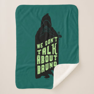 Encanto   "We Don't Talk About Bruno" Silhouette Sherpa Blanket