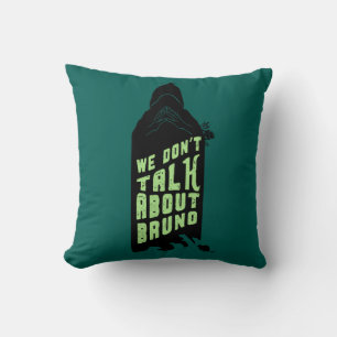 Encanto   "We Don't Talk About Bruno" Silhouette Throw Pillow