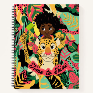 Encanto's Antonio Floral Graphic - Time to Shine Notebook
