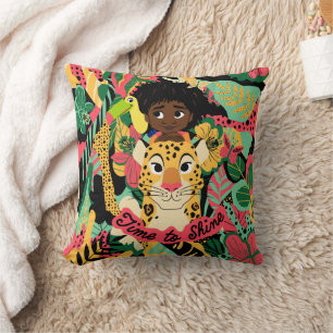 Encanto's Antonio Floral Graphic - Time to Shine Throw Pillow