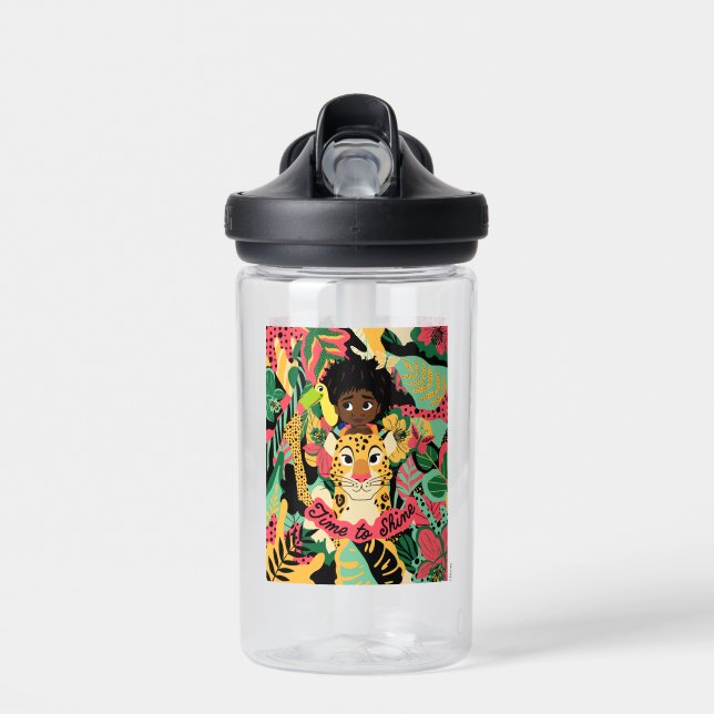 Encanto's Antonio Floral Graphic - Time to Shine Water Bottle (Front)