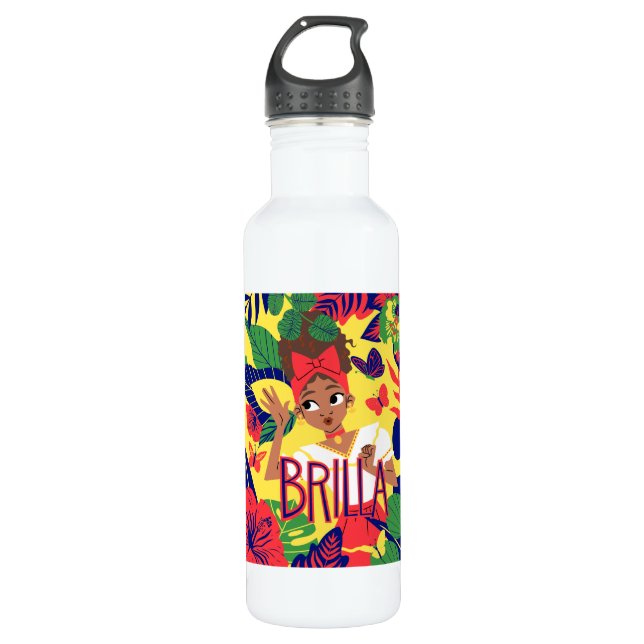 Encanto's Dolores | Floral Graphic 710 Ml Water Bottle (Front)