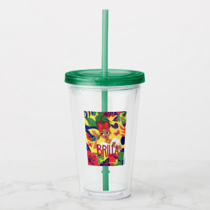 Encanto's Dolores   Floral Graphic Acrylic Tumbler