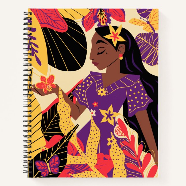 Encanto's Isabela | Floral Graphic Notebook (Front)