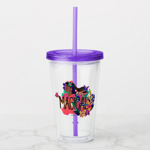 Encanto's Isabella   Magical Floral Graphic Acrylic Tumbler