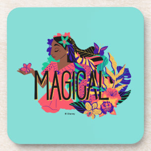 Encanto's Isabella Magical Floral Graphic Coaster