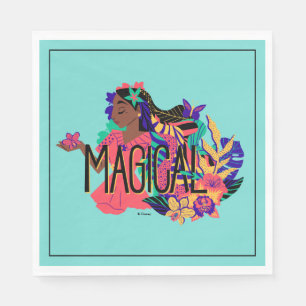 Encanto's Isabella   Magical Floral Graphic Napkin