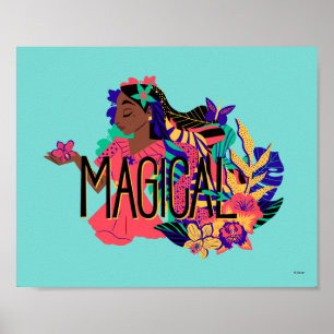 Encanto's Isabella   Magical Floral Graphic Poster
