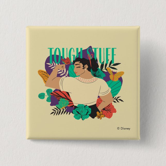 Encanto's Luisa | Tuff Stuff 2 Inch Square Button (Front)
