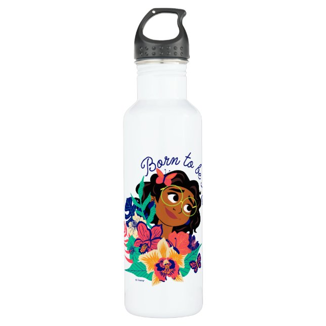 Encanto's Mirabel | Born to be Me Floral Graphic 710 Ml Water Bottle (Front)