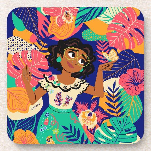 Encanto's Mirabel | Floral Graphic Coaster (Front)