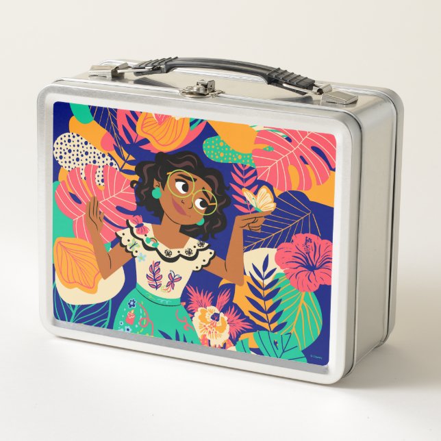 Encanto's Mirabel | Floral Graphic Metal Lunch Box (Front)