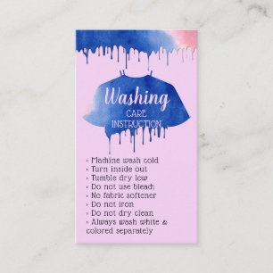Encart de soin de lavage de vêtements