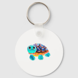 Encaustic painting turtle Copy Keychain