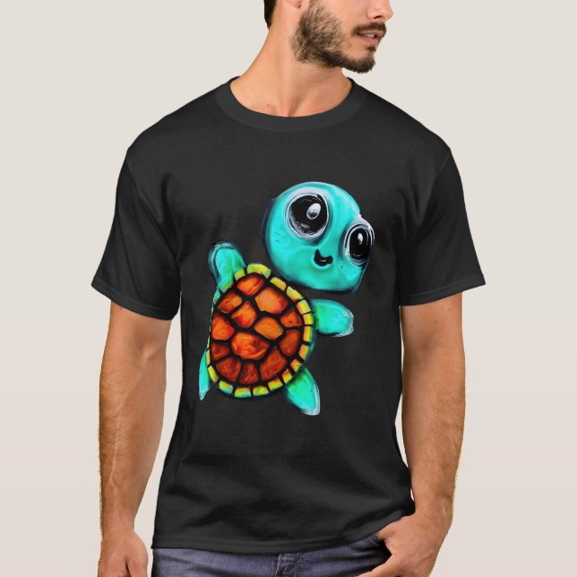 Encaustic Turtle T-Shirt (Front)