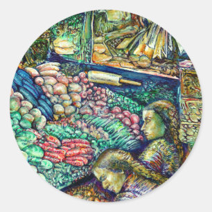 Enceladus Classic Round Sticker
