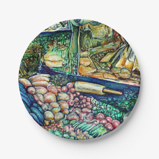 Enceladus Paper Plate (Front)