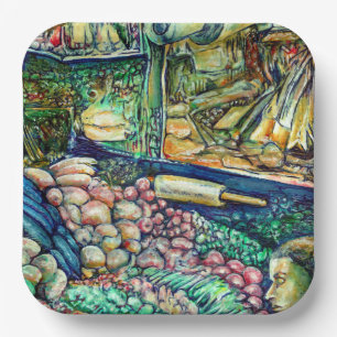 Enceladus Paper Plate