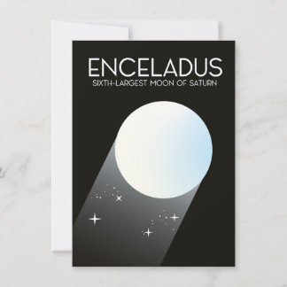 Enceladus Space Art. Invitation