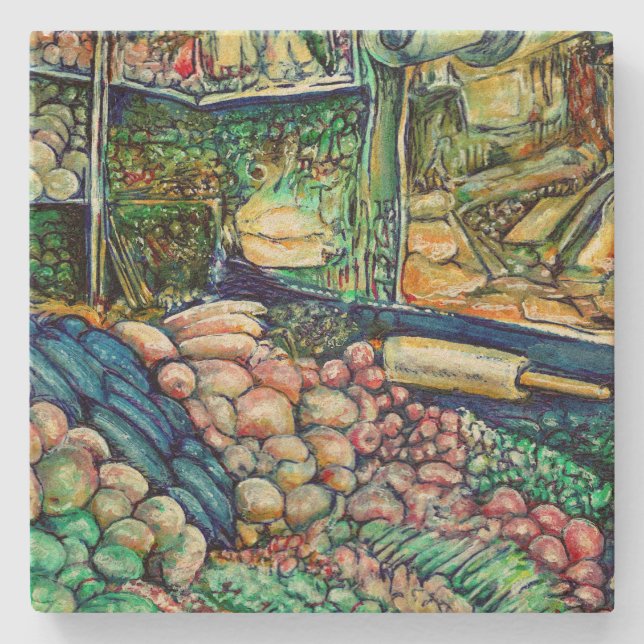 Enceladus Stone Coaster (Front)