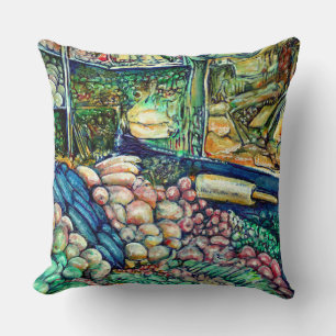 Enceladus Throw Pillow