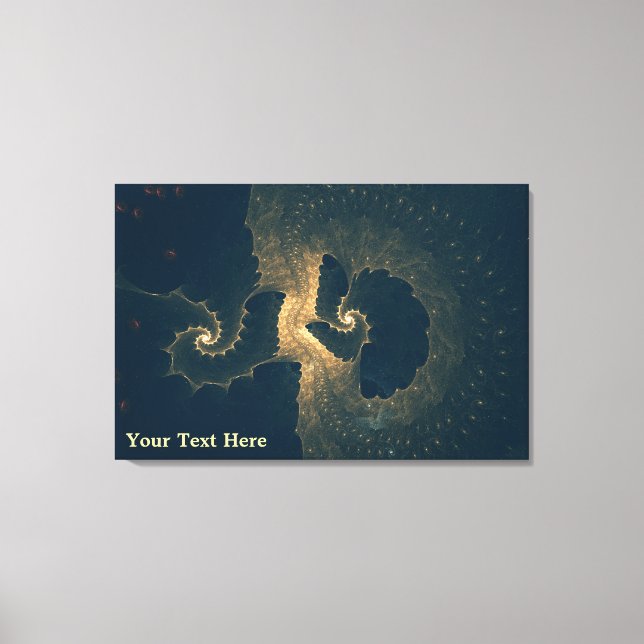 Enceladus Under The Ice Canvas Print (Front)