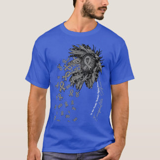 Encephalitis Awareness sunflower nobody fights alo T-Shirt