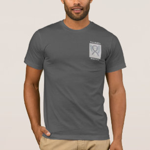 Encephalitis Silver Awareness Ribbon Angel Tee