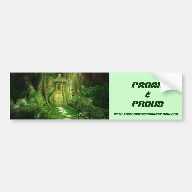 Enchantd Forest Bumper Sticker (Front)