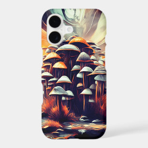Enchanted Abstract Mushrooms - Fantasy Art