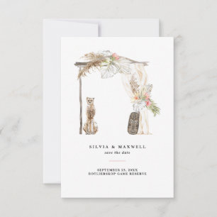 Enchanted African Safari Wedding Save the Date