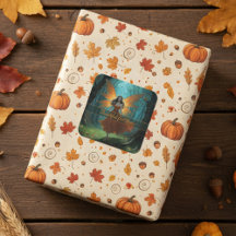 Enchanted Autumn Fairy Thanksgiving Fantasy Art