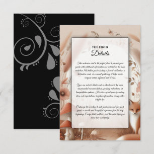 Enchanted Autumn Forest Foxes Enclosure Card