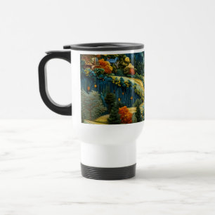 Enchanted Autumn Valley Travel Mug – Whimsical 