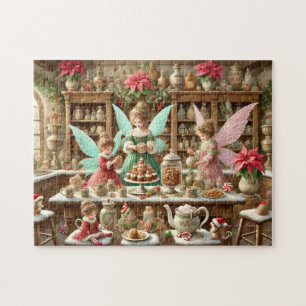 Enchanted Baking Fairy Christmas Kitchen  Jigsaw Puzzle