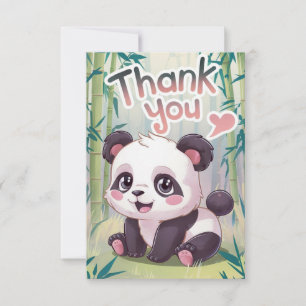 Enchanted Bamboo Panda  Thank You Card