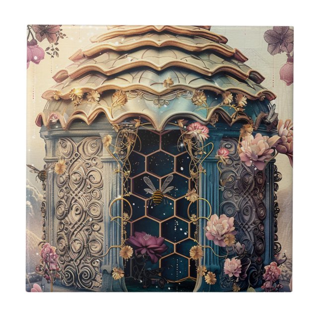 Enchanted Bee Garden Fantasy (3) Tile (Front)