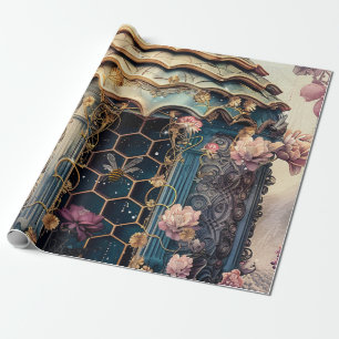 Enchanted Bee Garden Fantasy (3) Wrapping Paper