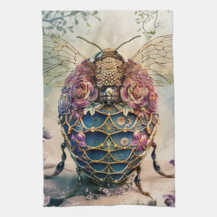 Enchanted Bee Garden Fantasy (4) Kitchen Towel