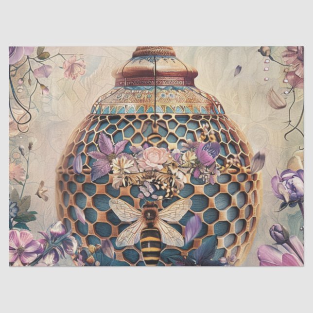 Enchanted Bee Garden Fantasy (6) Tissue Paper (Front)