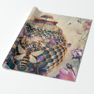 Enchanted Bee Garden Fantasy (6) Wrapping Paper