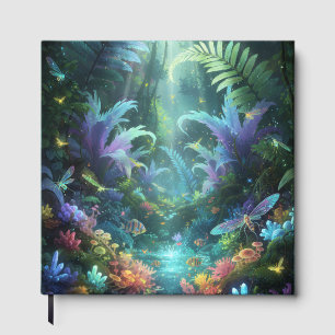 Enchanted Bioluminescent Forest Magical Jungle Guest Book