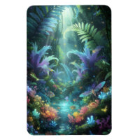 Enchanted Bioluminescent Forest Magical Jungle