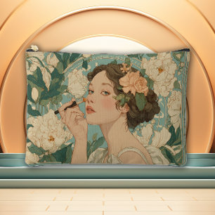 Enchanted Bloom Art Nouveau Accessory Pouch