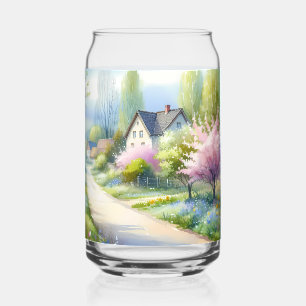 Enchanted Blossom Country Lane  Can Glass