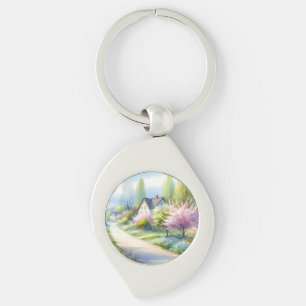 Enchanted Blossom Country Lane Keychain