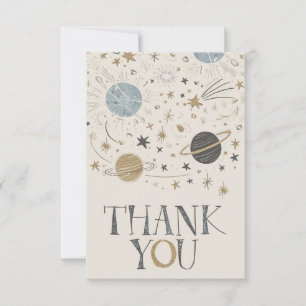 Enchanted Boho Cosmic Celestial Thank You Card