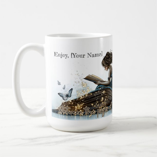 Enchanted Book Fairy Mug (Left)