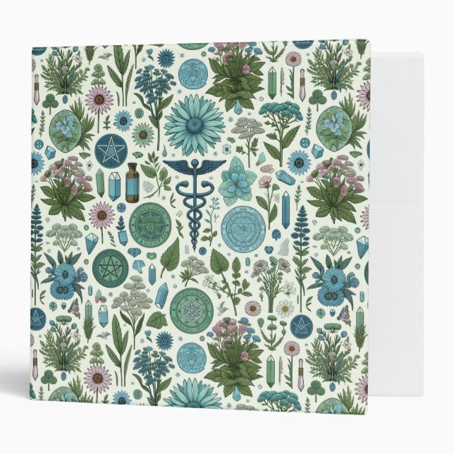Enchanted Botanica: Magical Herbs & Witchcraft Binder (Front/Inside)