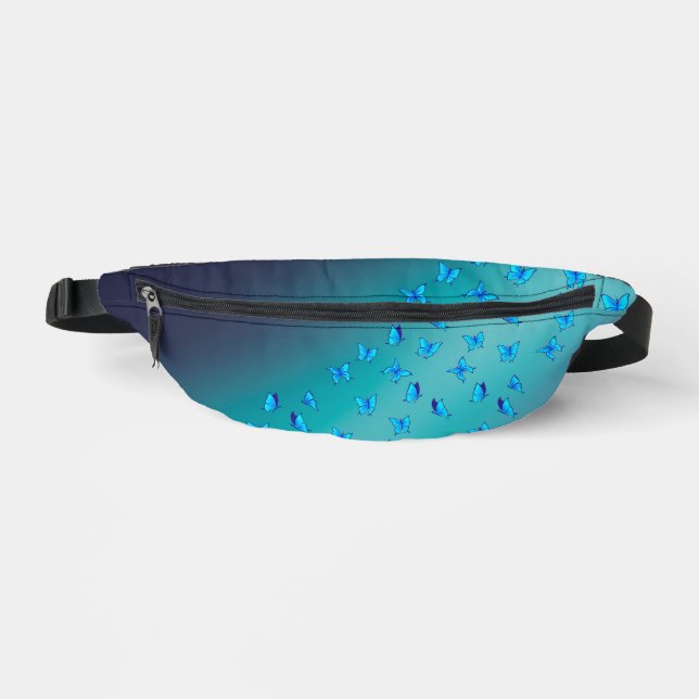 Enchanted Butterflies Green Fanny Pack (Front)
